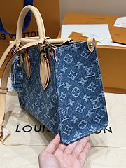 Fortok Louis Vuitton OnTheGo PM Denim M14633 25×11×19cm - 5