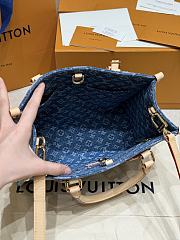 Fortok Louis Vuitton OnTheGo PM Denim M14633 25×11×19cm - 3