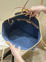 Fortok Louis Vuitton Neverfull Denim 33×16×29cm - 2