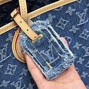 Fortok Louis Vuitton Neverfull Denim 25×0.5×15cm - 6