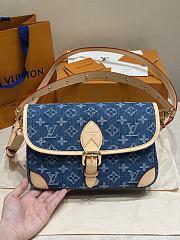Fortok Louis Vuitton Diane Denim 24*15*9cm - 1