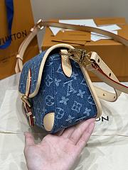 Fortok Louis Vuitton Diane Denim 24*15*9cm - 3