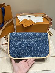 Fortok Louis Vuitton Diane Denim 24*15*9cm - 5