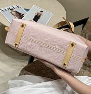 Fortok Louis Vuitton Pink Denim Carryall Bag 31×15×42cm - 2