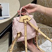 Fortok Louis Vuitton Venice Monogram Pink Denim Backpack 26×7×24cm - 5
