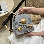 Fortok Louis Vuitton Venice Monogram Blue Denim Backpack 26×7×24cm - 1