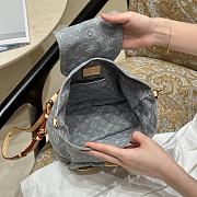 Fortok Louis Vuitton Venice Monogram Blue Denim Backpack 26×7×24cm - 6