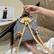Fortok Louis Vuitton Venice Monogram Blue Denim Backpack 26×7×24cm - 3