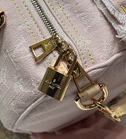 Fortok Louis Vuitton Speedy Soft 30 Pink Denim 21×17×30cm - 6