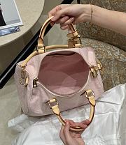 Fortok Louis Vuitton Speedy Soft 30 Pink Denim 21×17×30cm - 4