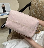 Fortok Louis Vuitton Speedy Soft 30 Pink Denim 21×17×30cm - 3