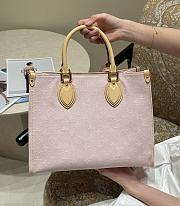 Fortok Louis Vuitton OnTheGo Pink Denim 32×26×15cm - 5