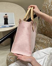 Fortok Louis Vuitton OnTheGo Pink Denim 32×26×15cm - 3