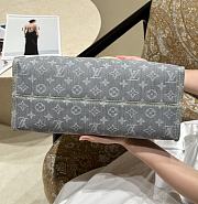 Fortok Louis Vuitton OnTheGo Blue Denim 32×26×15cm - 4