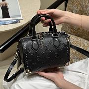 Fortok Louis Vuitton Speedy Trunk 20 Black 20.5 x 13.5 x 11cm - 3