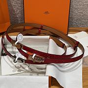 Fortok Hermès Kelly 18 belt Red 18mm/ 60-100cm - 4