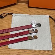 Fortok Hermès Kelly 18 belt Red 18mm/ 60-100cm - 5