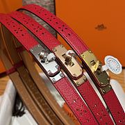 Fortok Hermès Kelly 18 belt Red 18mm/ 60-100cm - 2