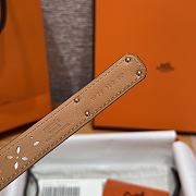 Fortok Hermès Kelly 18 belt Red 18mm/ 60-100cm Rose Gold Hardware - 6