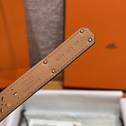 Fortok Hermès Kelly 18 belt Red 18mm/ 60-100cm Gold Hardware - 4