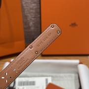 Fortok Hermès Kelly 18 belt Grey 18mm/ 60-100cm Rose Gold Hardware - 6