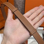 Fortok Hermès Kelly 18 belt Brown 18mm/ 60-100cm Gold Hardware  - 6