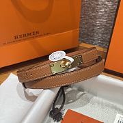 Fortok Hermès Kelly 18 belt Brown 18mm/ 60-100cm Gold Hardware  - 4