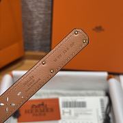 Fortok Hermès Kelly 18 belt Brown 18mm/ 60-100cm Gold Hardware  - 3