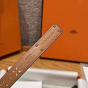Fortok Hermès Kelly 18 belt Black 18mm/ 60-100cm Silver Hardware  - 5
