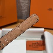Fortok Hermès Kelly 18 belt Black 18mm/ 60-100cm Rose Gold Hardware   - 6