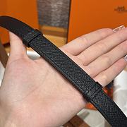 Fortok Hermès Kelly 18 belt Black 18mm/ 60-100cm Rose Gold Hardware   - 2