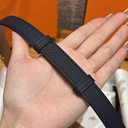 Fortok Hermès Kelly 18 belt Navy Blue 18mm/ 60-100cm Gold Hardware   - 2