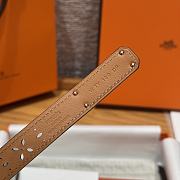 Fortok Hermès Kelly 18 belt Navy Blue 18mm/ 60-100cm Rose Gold Hardware   - 2