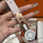 Fortok Hermès Kelly 18 belt Pink 18mm/ 60-100cm Rose Gold Hardware    - 6