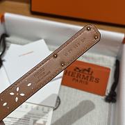 Fortok Hermès Kelly 18 belt Pink 18mm/ 60-100cm Rose Gold Hardware    - 5