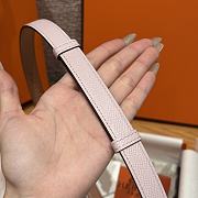 Fortok Hermès Kelly 18 belt Pink 18mm/ 60-100cm Rose Gold Hardware    - 4