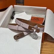 Fortok Hermès Kelly 18 belt Pink 18mm/ 60-100cm Rose Gold Hardware    - 2