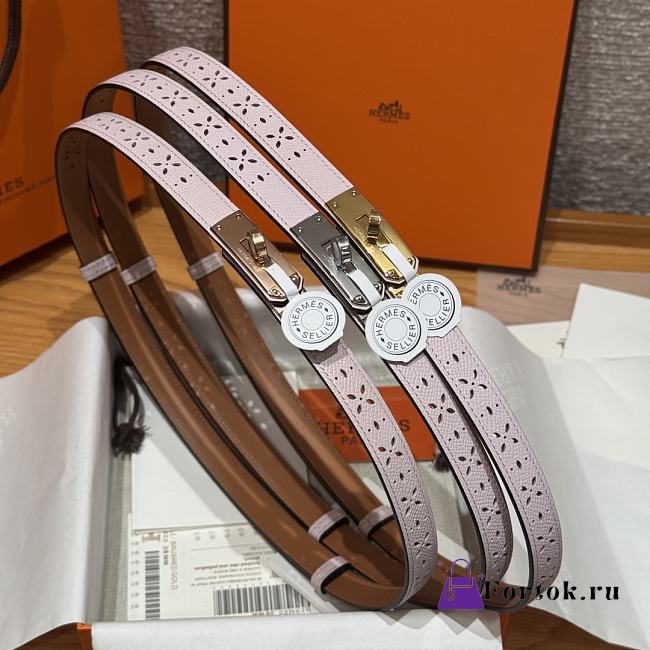 Fortok Hermès Kelly 18 belt Pink 18mm/ 60-100cm - 1