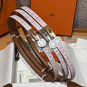 Fortok Hermès Kelly 18 belt Pink 18mm/ 60-100cm - 1
