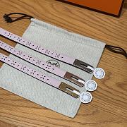 Fortok Hermès Kelly 18 belt Pink 18mm/ 60-100cm - 6