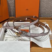 Fortok Hermès Kelly 18 belt Pink 18mm/ 60-100cm - 5