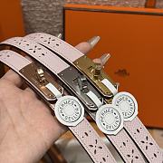 Fortok Hermès Kelly 18 belt Pink 18mm/ 60-100cm - 3