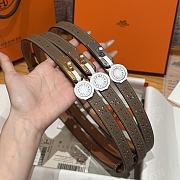 Fortok Hermès Kelly 18 belt Moss Brown 18mm/ 60-100cm - 1