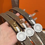 Fortok Hermès Kelly 18 belt Moss Brown 18mm/ 60-100cm - 5