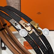 Fortok Hermès Kelly 18 belt Black 18mm/ 60-100cm  - 5