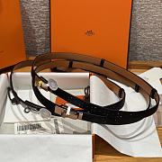 Fortok Hermès Kelly 18 belt Black 18mm/ 60-100cm  - 4