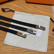 Fortok Hermès Kelly 18 belt Black 18mm/ 60-100cm  - 3