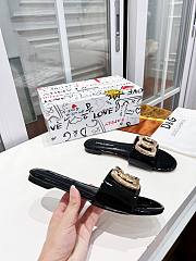 Fortok Dolce & Gabbana D&G slippers patent leather Black - 6