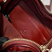 Fortok Gucci Heart-shaped GG Marmont Mini Bag Rouge 13.5 × 11.5 × 2.5 cm - 5