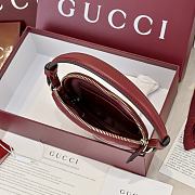 Fortok Gucci Heart-shaped GG Marmont Mini Bag Rouge 13.5 × 11.5 × 2.5 cm - 6